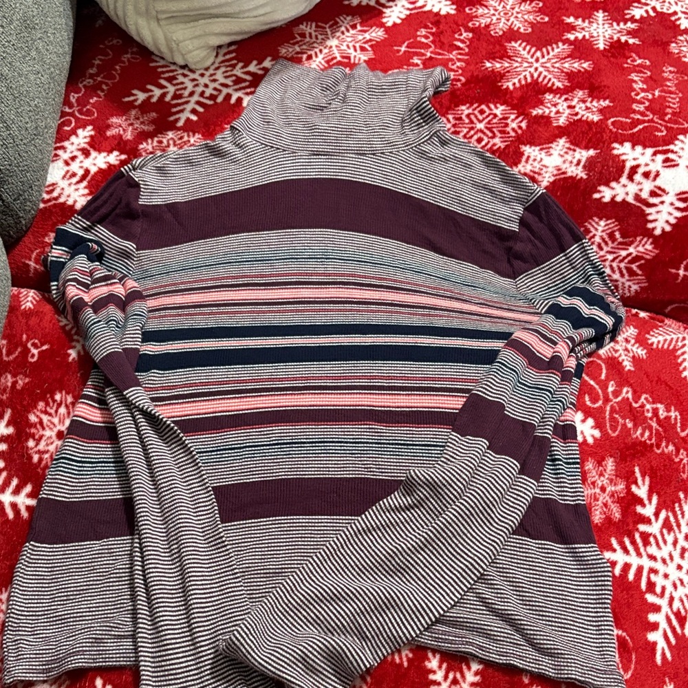 Prince & Fox Burgundy and White Knit Sweater